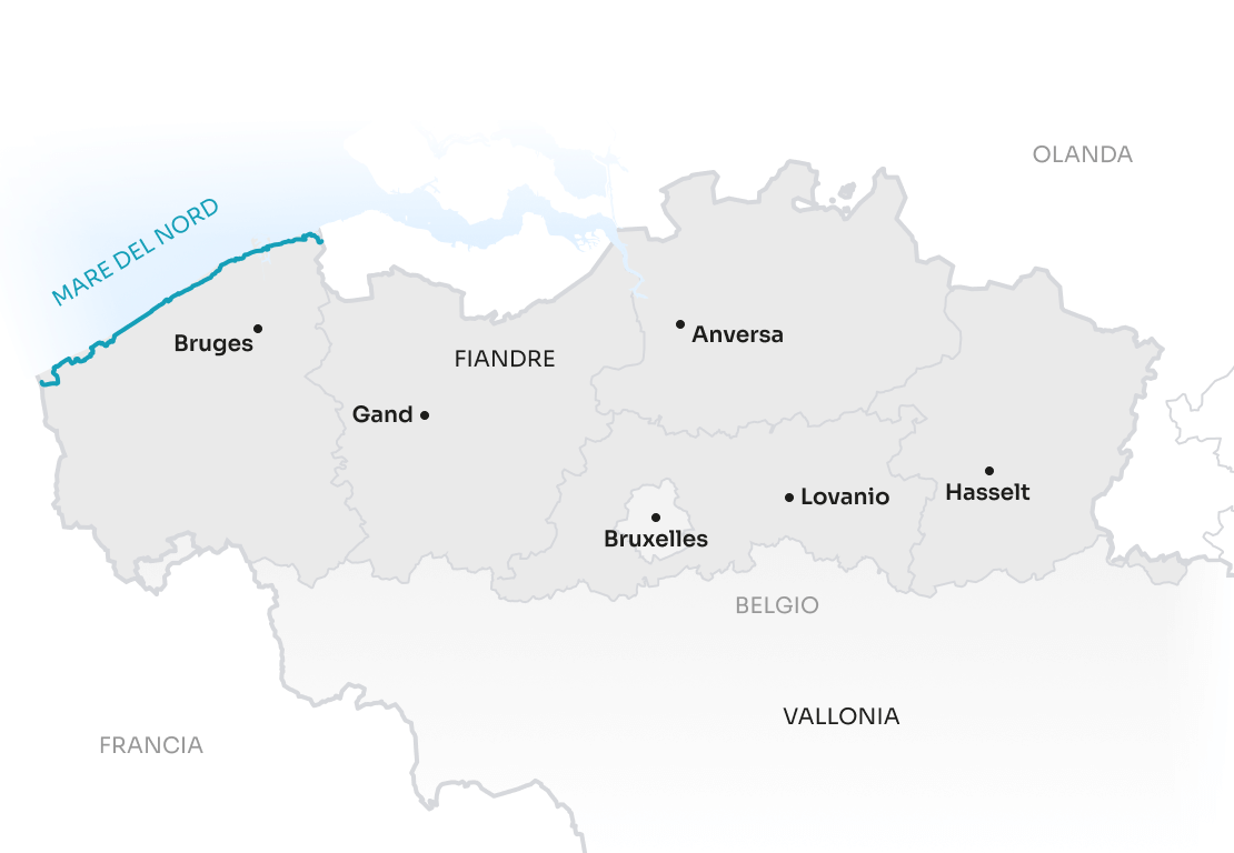 Map Flanders IT Coastal Route