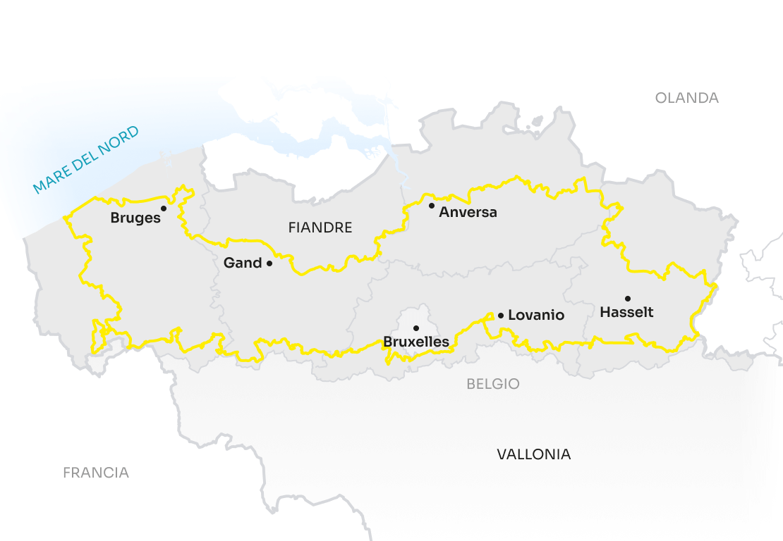 Map Flanders IT Flanders Route