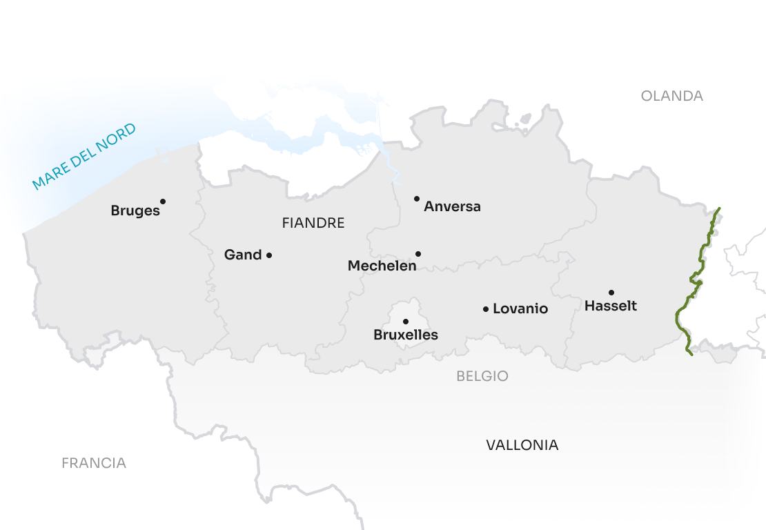 Map Flanders IT Meuse Route