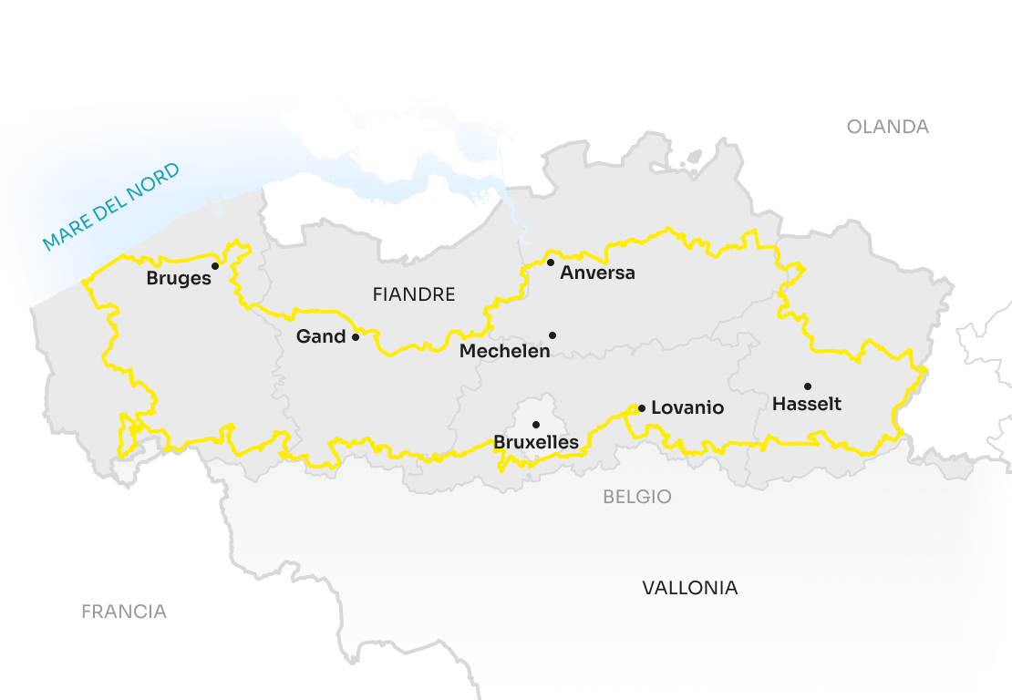 Map Flanders IT Flanders Route